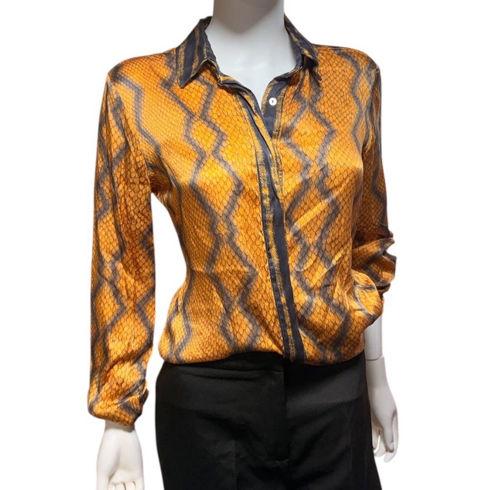 Animale snakeskin print silk blouse - size small